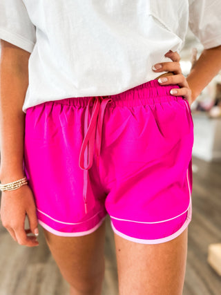 Fuchsia Sunset Sprint Shorts - Everyday EDEN Boutique & Gifts