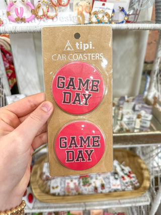 Gameday Coasters Red & Black - Everyday EDEN Boutique & Gifts