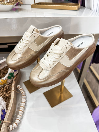 Giana Perfectly Gold Slip On Sneakers - Everyday EDEN Boutique & Gifts