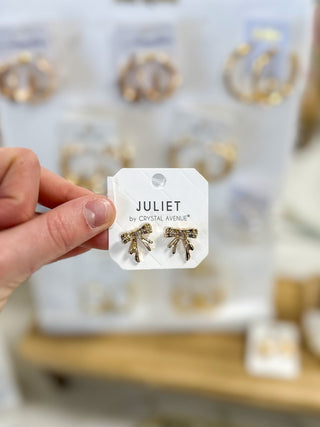 Gold & Glitz Bow Earring Stud - Everyday EDEN Boutique & Gifts