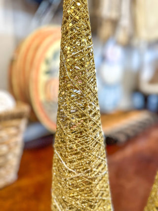 Gold Light Up Glitter Tree Set - Everyday EDEN Boutique & Gifts