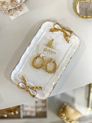 Golden 18K Gold Plated Lorraine Hoop Earrings - Everyday EDEN Boutique & Gifts