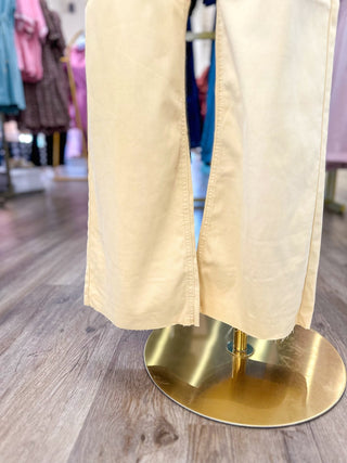 Golden Butter Stretch Twill Wide Leg Jeans - Everyday EDEN Boutique & Gifts