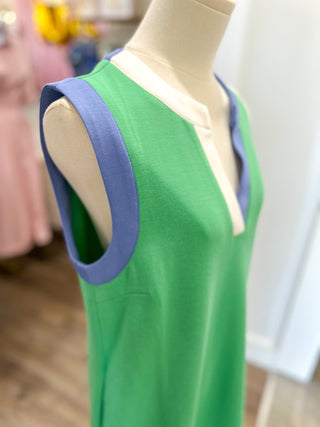 Green Better Than Basic Contrast Mini Dress - Everyday EDEN Boutique & Gifts