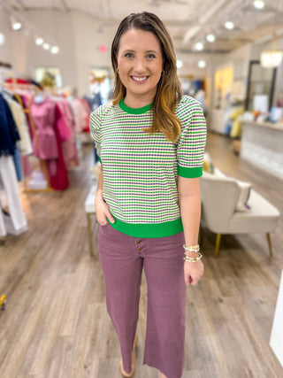 Green Color Parade Knit Top - Everyday EDEN Boutique & Gifts