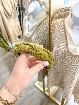 Green Comfy Braid Headband - Everyday EDEN Boutique & Gifts