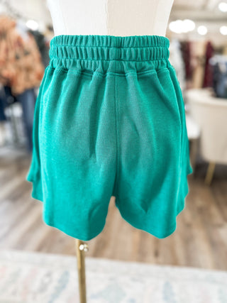 Green Holiday Pearl Charm SKORT - Everyday EDEN Boutique & Gifts