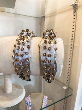 Grey Beaded Headband - Everyday EDEN Boutique & Gifts