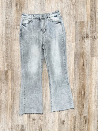 Greytest High Rise Cello Crop Flare Denim Jeans - Everyday EDEN Boutique & Gifts