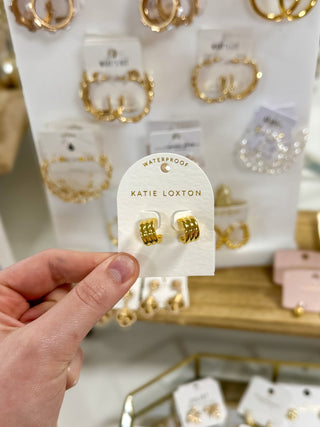 Hanna Gold Coated Huggie Hoop Earrings - Everyday EDEN Boutique & Gifts