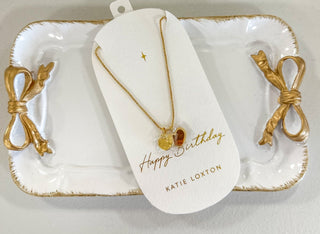 Happy Birthday Charm Necklace Gold Coated Katie Loxton - Everyday EDEN Boutique & Gifts