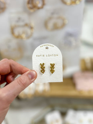 Heart Link Gold Coated Earrings - Everyday EDEN Boutique & Gifts