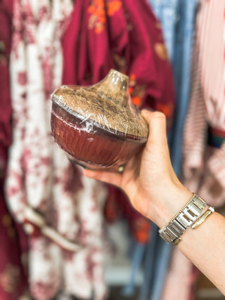 Heirloom Pumpkin Glass Acorn Candle - Everyday EDEN Boutique & Gifts