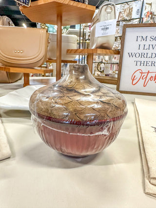 Heirloom Pumpkin Glass Acorn Candle - Everyday EDEN Boutique & Gifts