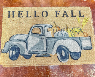 Hello Fall Old Fashioned Truck Doormat - Everyday EDEN Boutique & Gifts