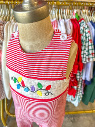 Holiday Boy Jon Jon W/ Christmas Lights - Everyday EDEN Boutique & Gifts