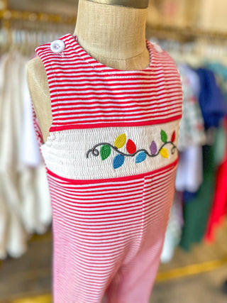 Holiday Boy Jon Jon W/ Christmas Lights - Everyday EDEN Boutique & Gifts