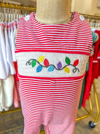 Holiday Boy Jon Jon W/ Christmas Lights - Everyday EDEN Boutique & Gifts