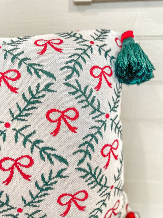 Holiday Trellis Square Pillow - Everyday EDEN Boutique & Gifts