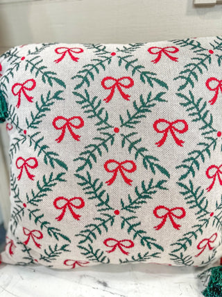 Holiday Trellis Square Pillow - Everyday EDEN Boutique & Gifts