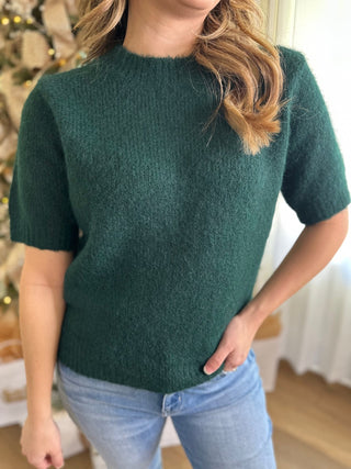 Hunter Green Timeless Ease Sweater Top - Everyday EDEN Boutique & Gifts