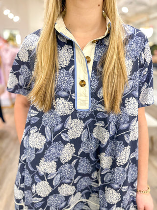 Hydrangea Hill Puff Sleeve MINI Dress - Everyday EDEN Boutique & Gifts