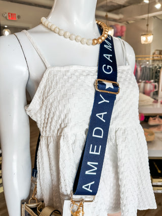 Navy Gameday Girl Bag Strap