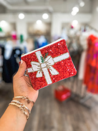 Sequin Christmas Gift Purse Pouch