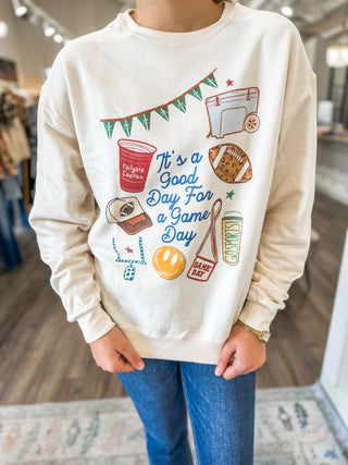 It's a Good Day for a Game Day Sweatshirt - Everyday EDEN Boutique & Gifts