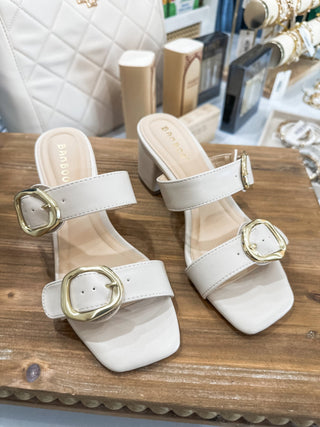 Ivory Caption 03 Double Strap Heel - Everyday EDEN Boutique & Gifts