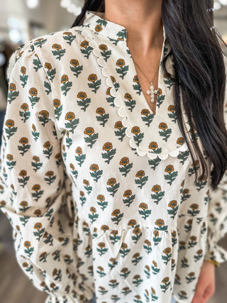 Ivory Millie Mae Petal Top - Everyday EDEN Boutique & Gifts