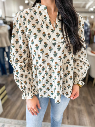 Ivory Millie Mae Petal Top - Everyday EDEN Boutique & Gifts