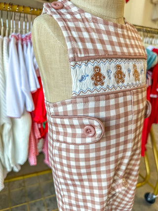 Jon Jon - Christmas Vintage - Style Embroidered Gingerbread Boy Jon Jon - Everyday EDEN Boutique & Gifts