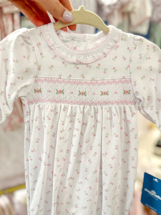 Juliette's Classics Pink Smocked Footie - Everyday EDEN Boutique & Gifts