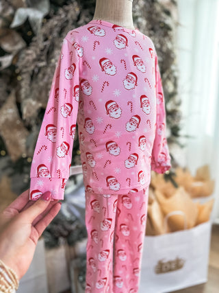Kid's Candy Cane Cutie Long Sleeve PJ Set - Everyday EDEN Boutique & Gifts
