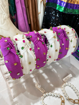Krista Purple Mardi Gras Headband - Everyday EDEN Boutique & Gifts