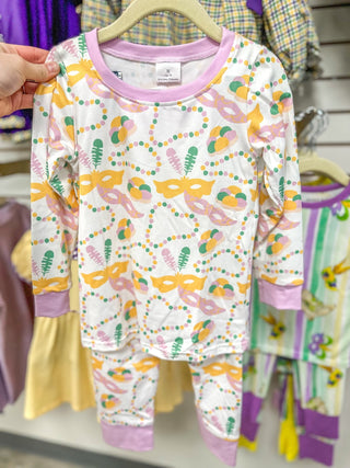 Lavender Mardi Gras Mambo PJ Set - Everyday EDEN Boutique & Gifts