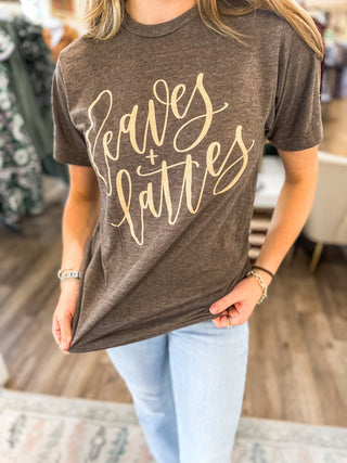 Leaves & Lattes Fall Graphic Tee - Everyday EDEN Boutique & Gifts