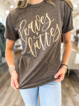 Leaves & Lattes Fall Graphic Tee - Everyday EDEN Boutique & Gifts