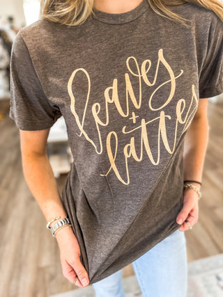 Leaves & Lattes Fall Graphic Tee - Everyday EDEN Boutique & Gifts