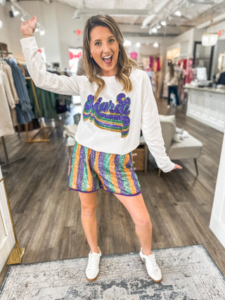 Life of the Pardi Adult Sequin Shorts - Everyday EDEN Boutique & Gifts