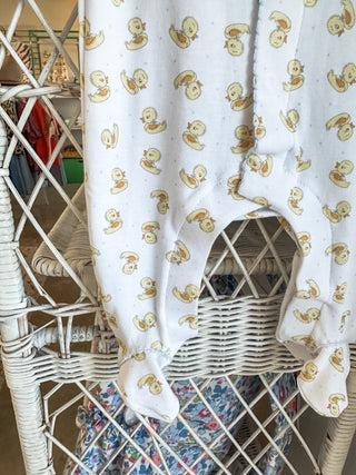 Light Blue Darling Ducklings Footie - Magnolia Baby - Everyday EDEN Boutique & Gifts