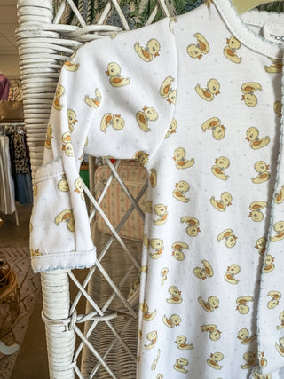 Light Blue Darling Ducklings Footie - Magnolia Baby - Everyday EDEN Boutique & Gifts