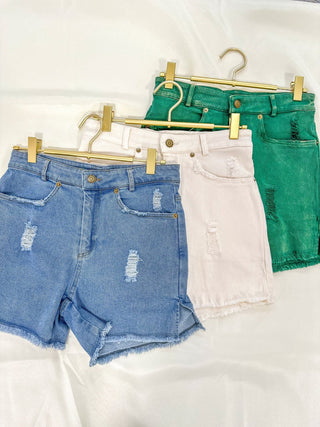 Light Denim Adaptable Fabric Shorts - Everyday EDEN Boutique & Gifts