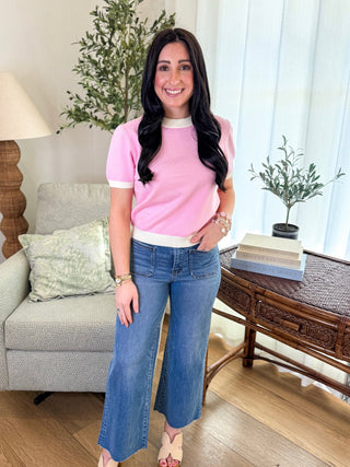 Light Pink Blush Babe Knit Sweater Top - Everyday EDEN Boutique & Gifts