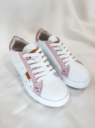 Light Pink & White Shauna Summer Sneaker - Everyday EDEN Boutique & Gifts