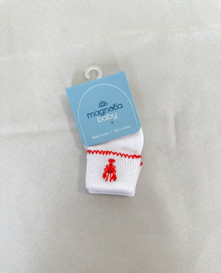 Lil' Snappers Embroidered Baby Socks - Magnolia Baby - Everyday EDEN Boutique & Gifts