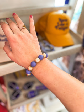 LSU Gameday Girl Bracelet - Everyday EDEN Boutique & Gifts
