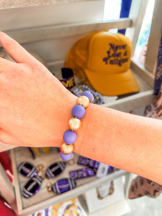 LSU Gameday Girl Bracelet - Everyday EDEN Boutique & Gifts