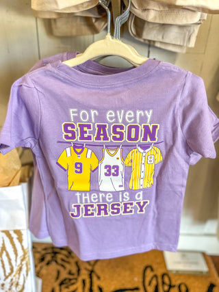 LSU Jersey For Every Season Kids Tee - Everyday EDEN Boutique & Gifts